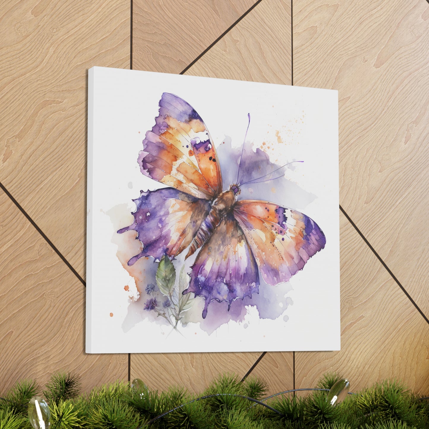 Canvas Gallery Wraps MerlinRose Watercolor Butterfly 1