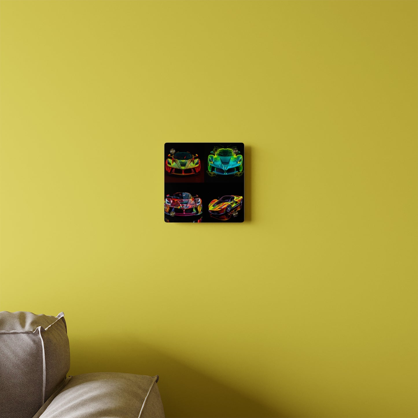 Acrylic Wall Art Panels Ferrari Neon 5