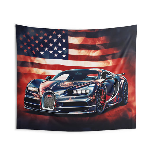 Indoor Wall Tapestries Abstract American Flag Background Bugatti 4