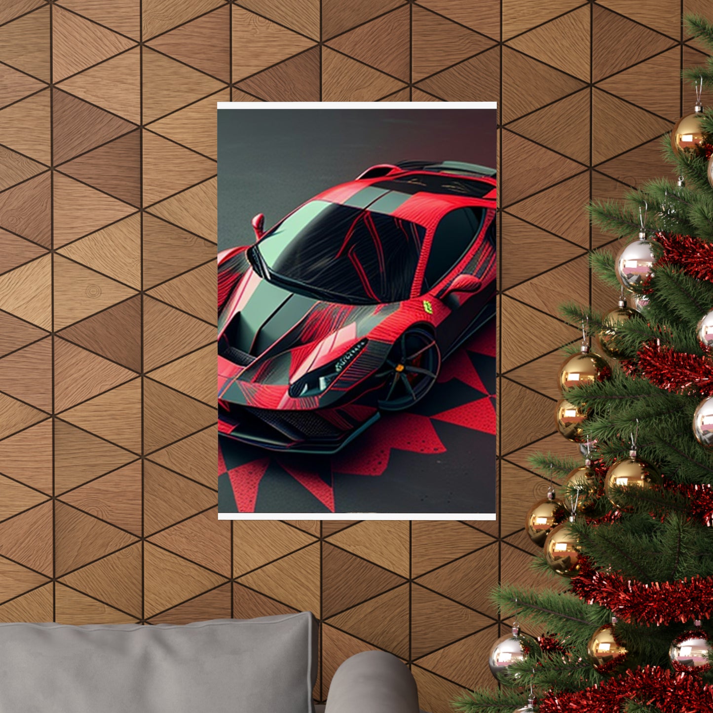 Premium Matte Vertical Posters Ferrari Hyper 2