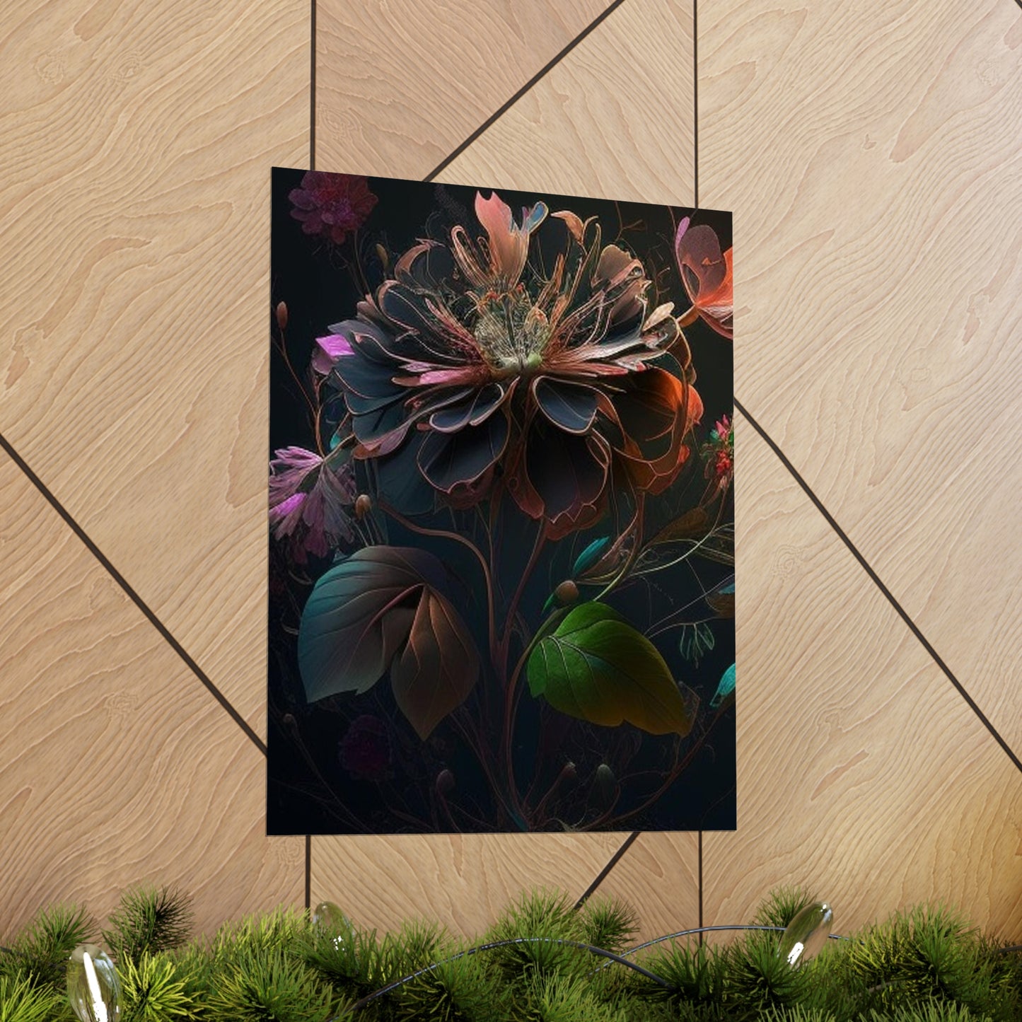 Premium Matte Vertical Posters Flower Arangment 2