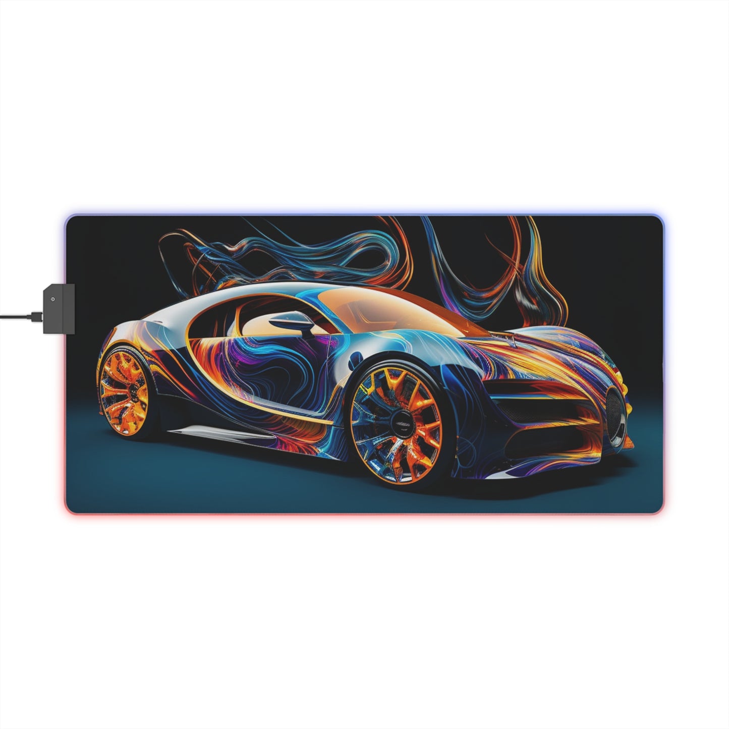 LED Gaming Mouse Pad Bugatti Abstract Flair 2