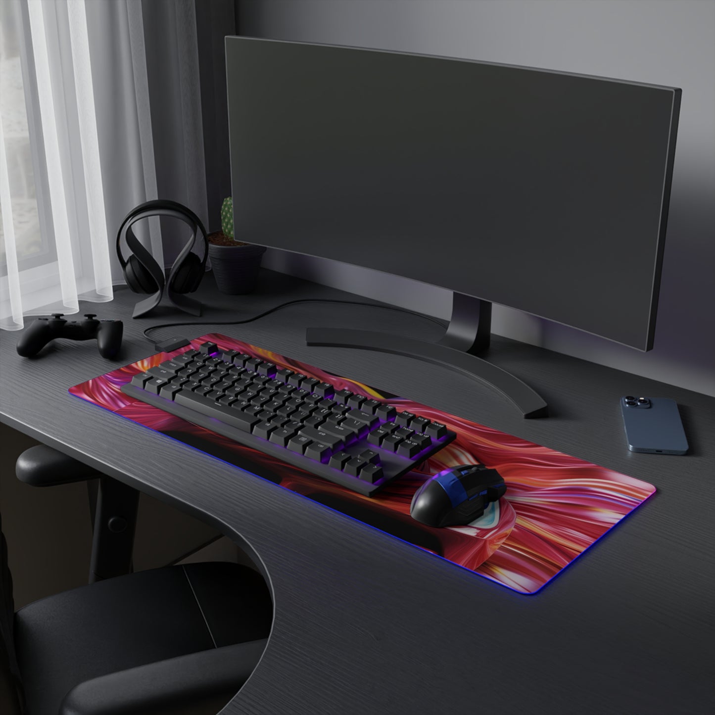 LED Gaming Mouse Pad Ferrari Water Fusion 3