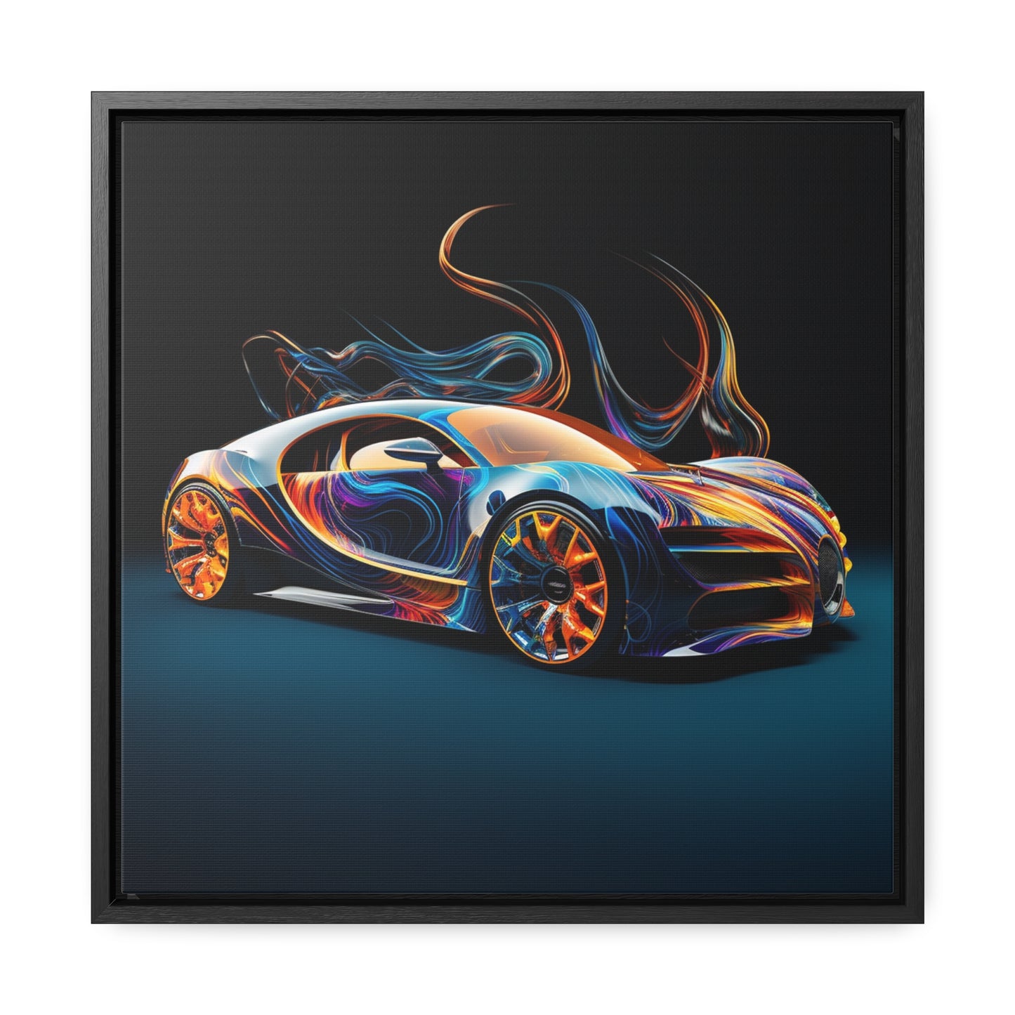 Gallery Canvas Wraps, Square Frame Bugatti Abstract Flair 2