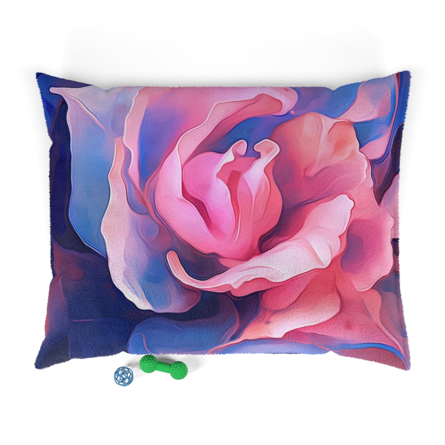 Pet Bed Pink & Blue Tulip Rose 1