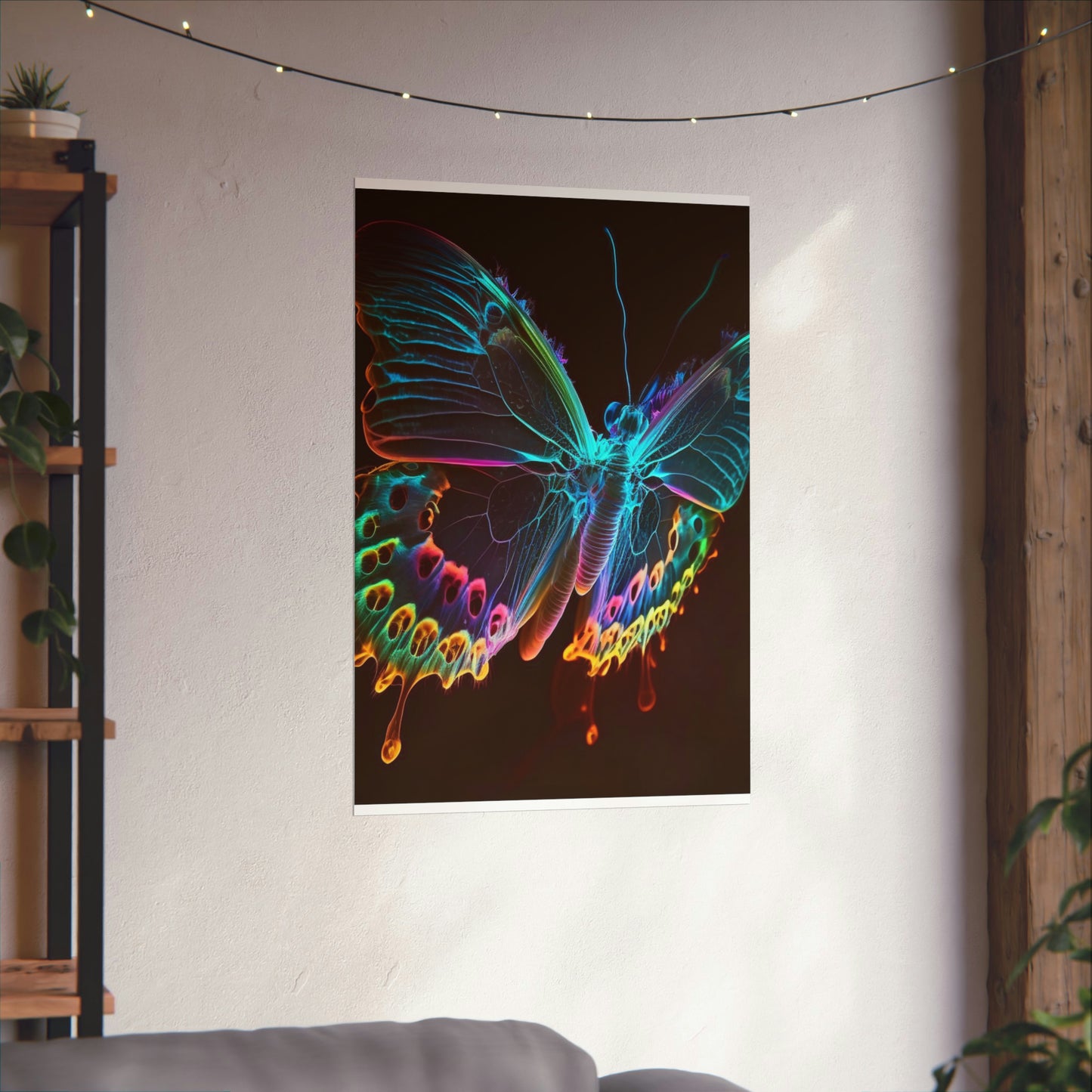 Premium Matte Vertical Posters Thermal Butterfly 2