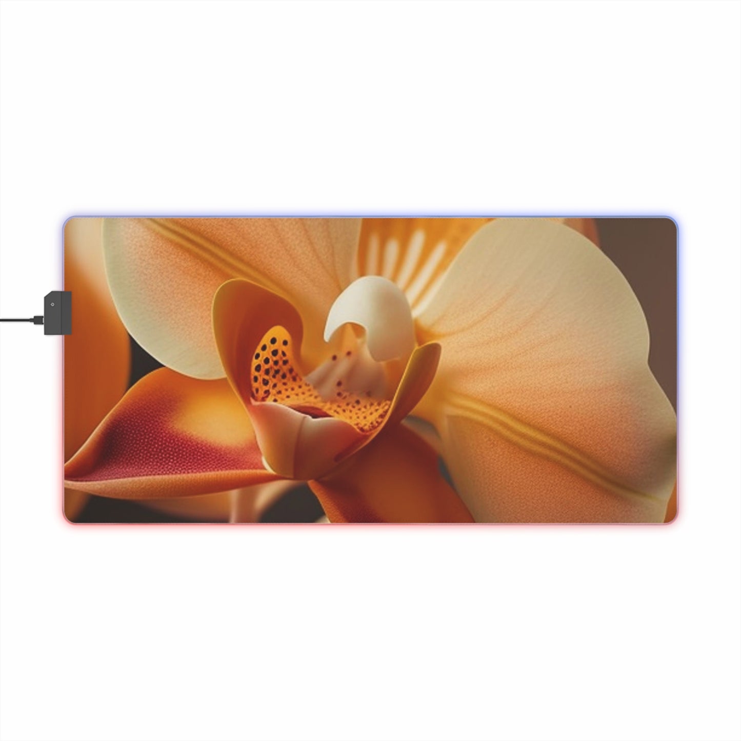 LED Gaming Mouse Pad Orange Orchid 3