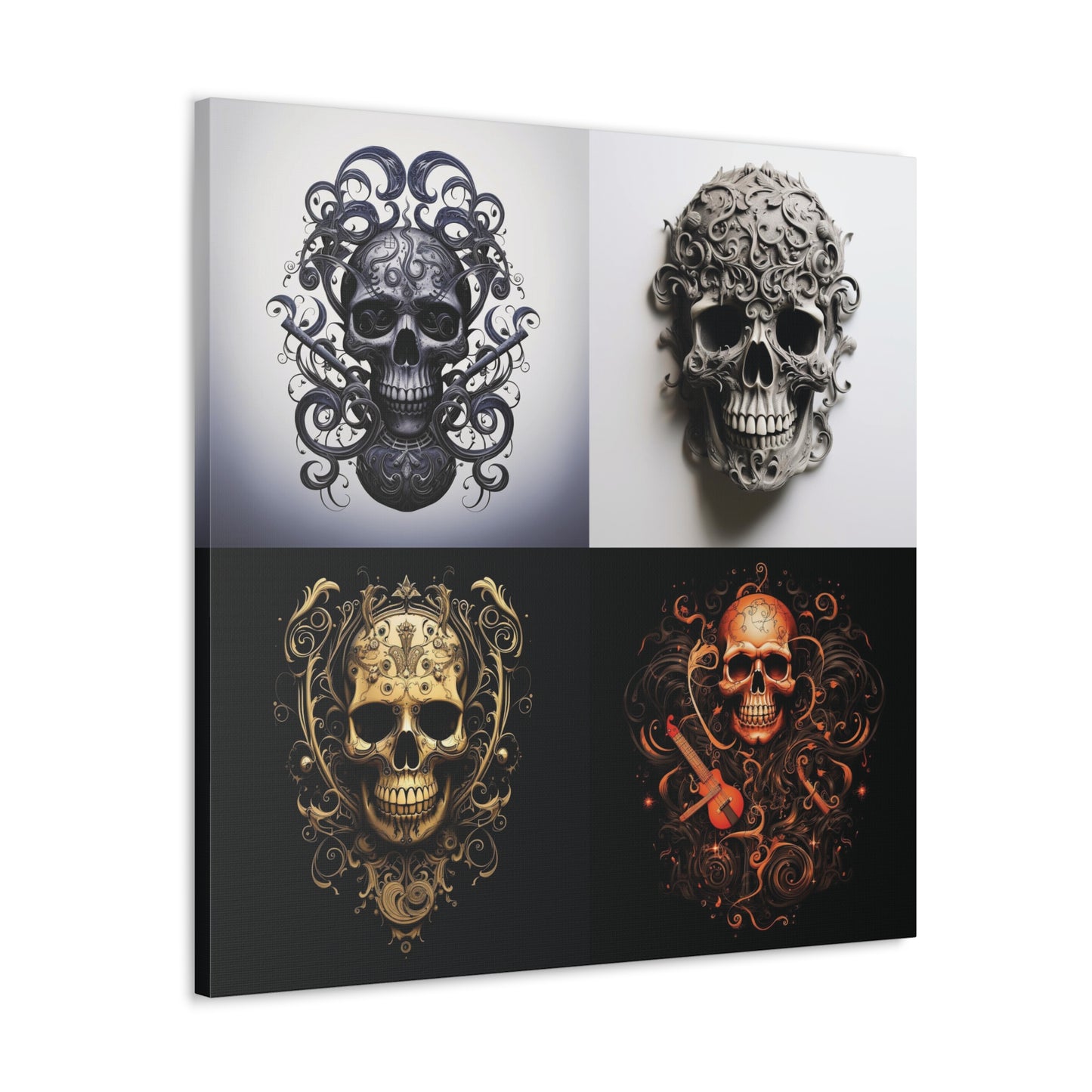 Canvas Gallery Wraps Skull Treble Clef 5