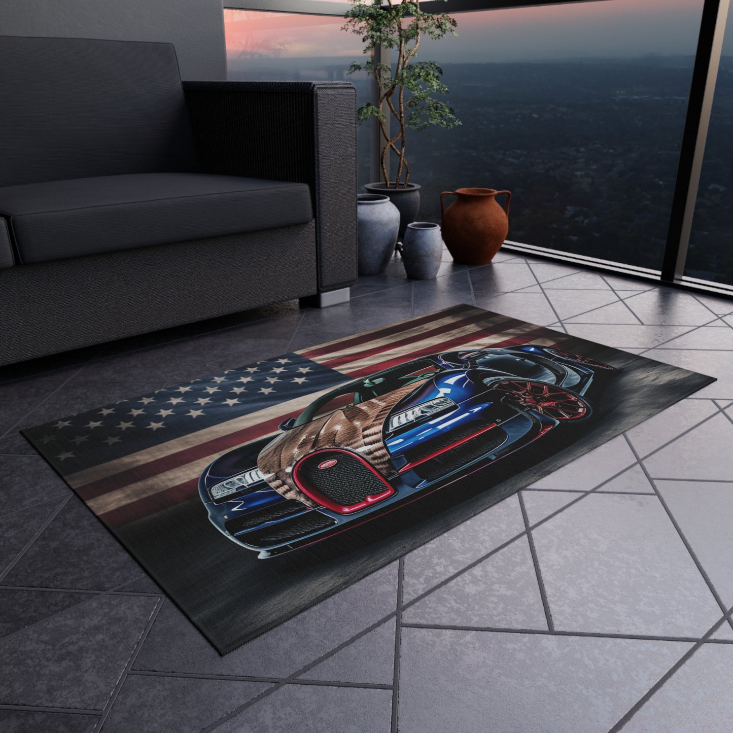 Outdoor Rug  Bugatti American Flag 4