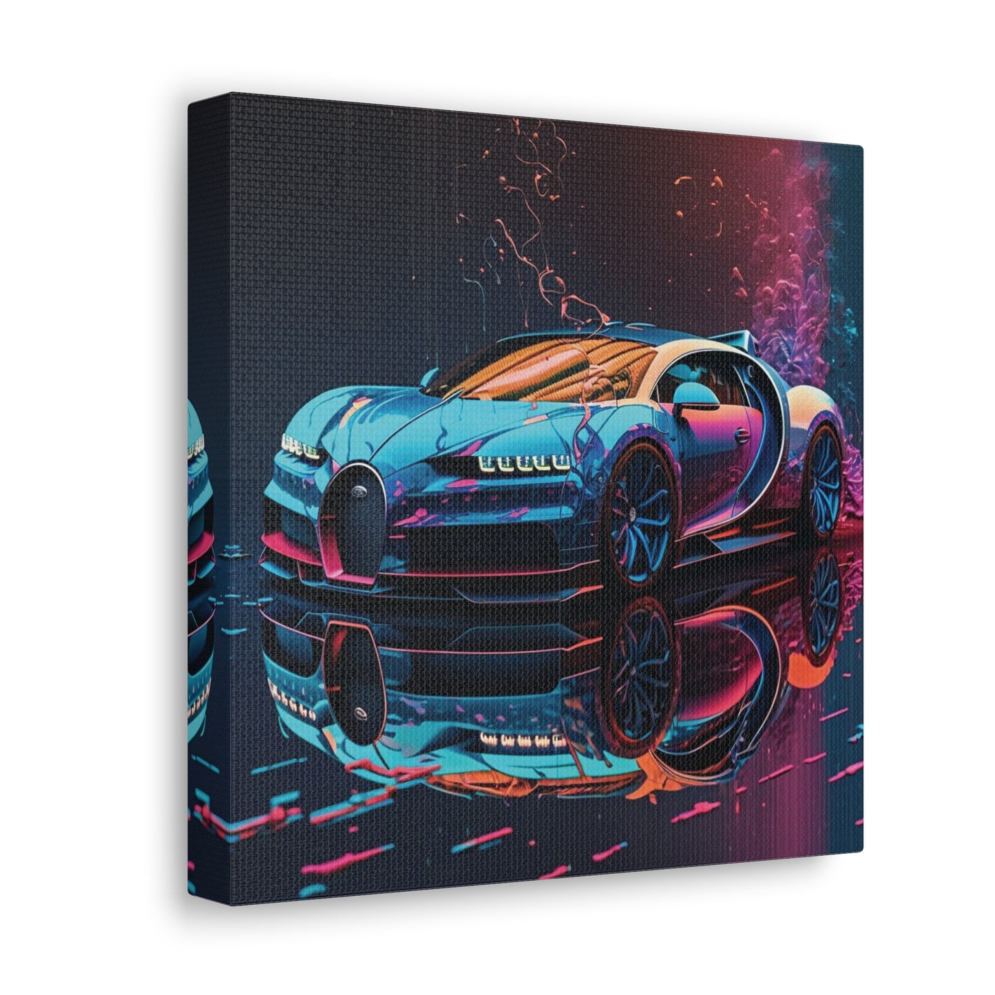 Canvas Gallery Wraps Bugatti Neon Chiron 4