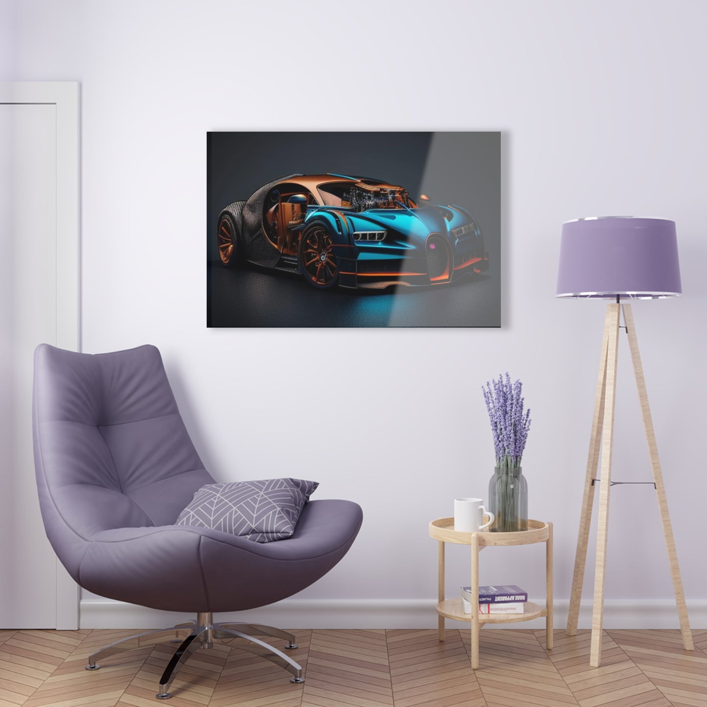 Acrylic Prints Bugatti Blue 4