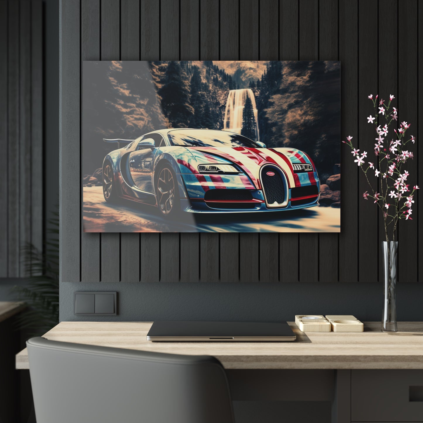 Acrylic Prints Bugatti Waterfall 1