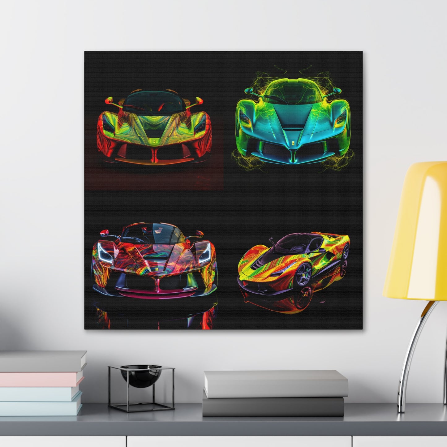 Canvas Gallery Wraps Ferrari Neon 5