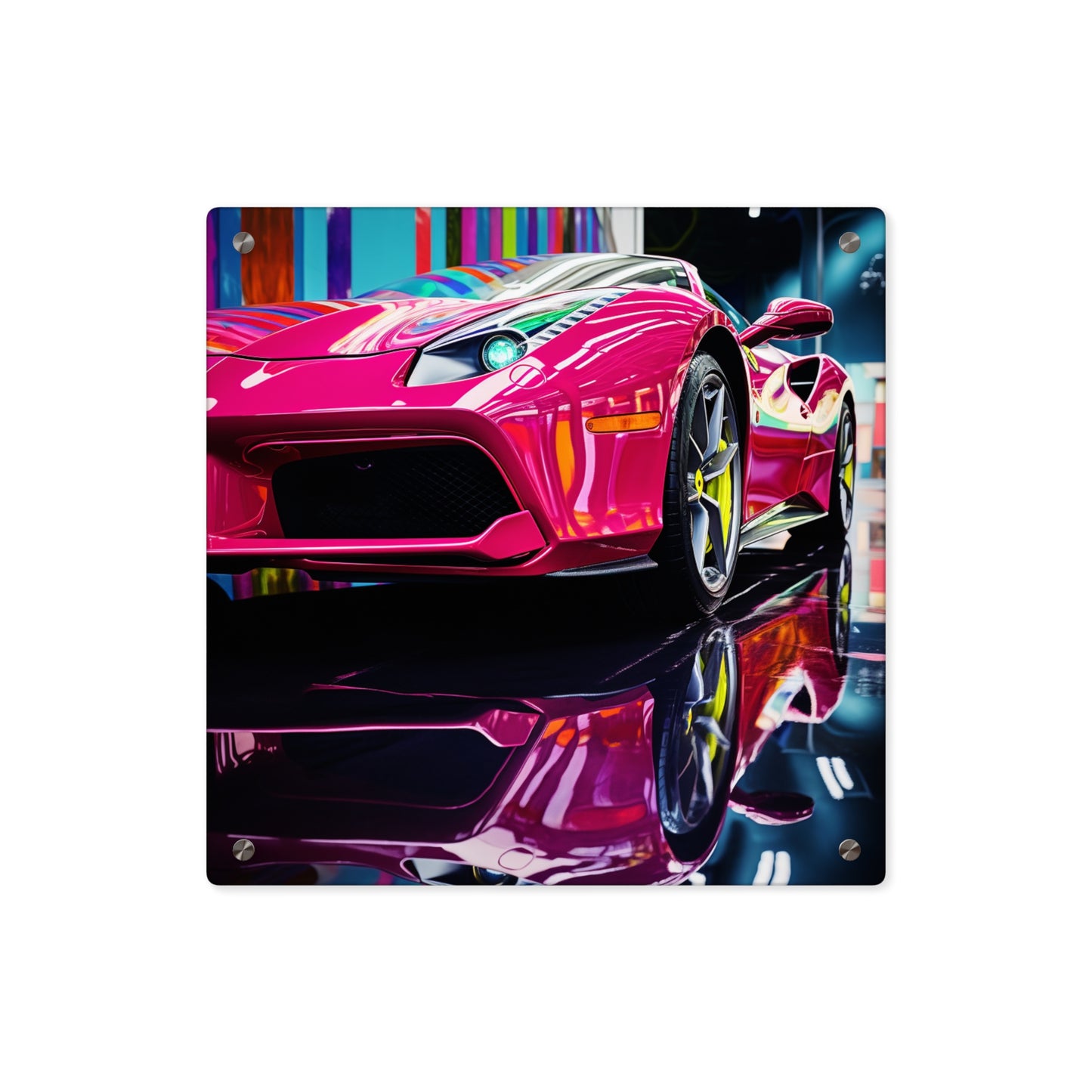 Acrylic Wall Art Panels Ferrari Flair Macro 2