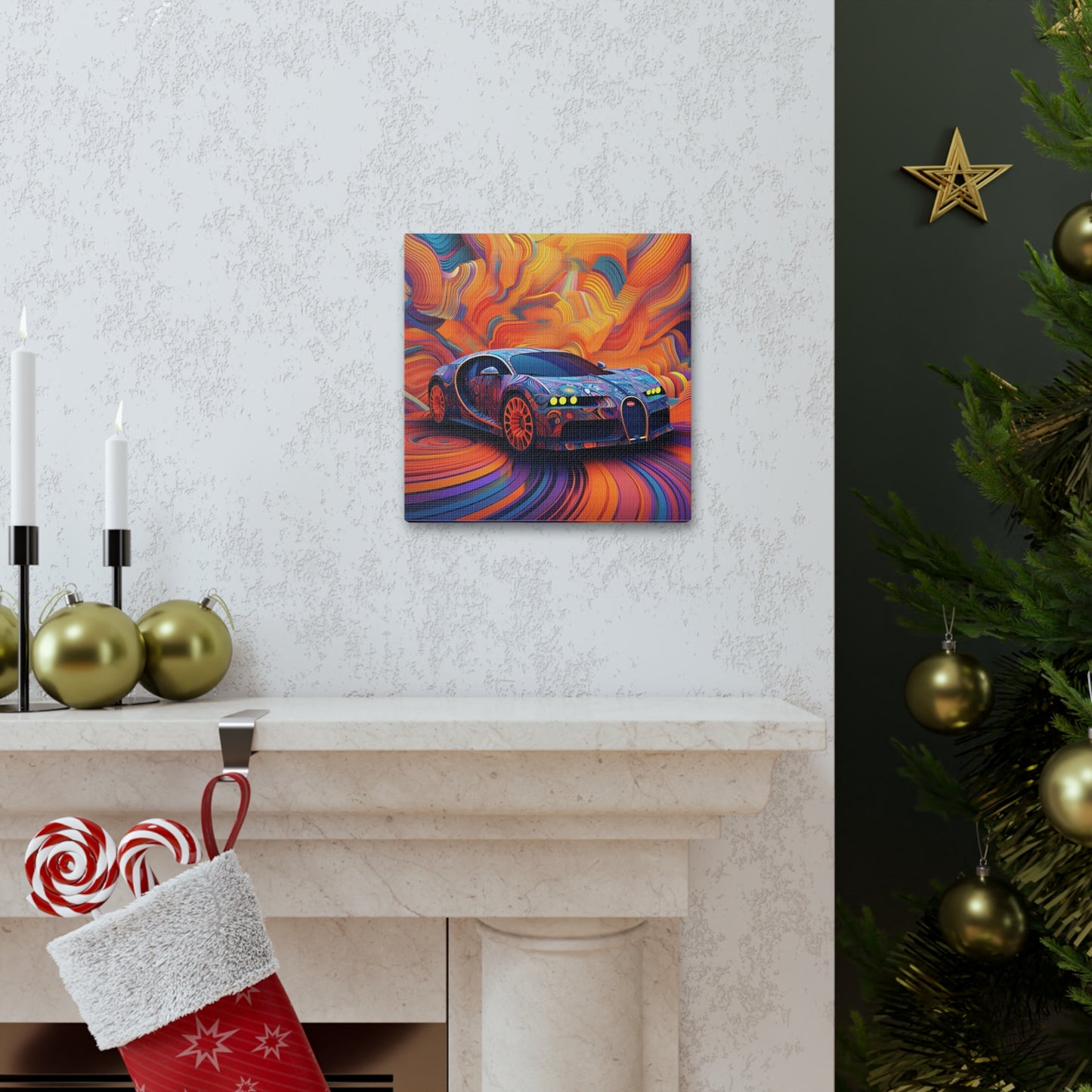 Canvas Gallery Wraps Bugatti Abstract Concept 4