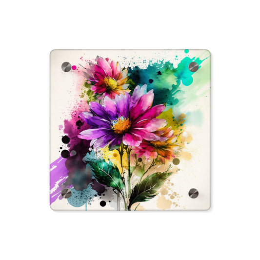 Acrylic Wall Art Panels Bright Spring Flowers 1