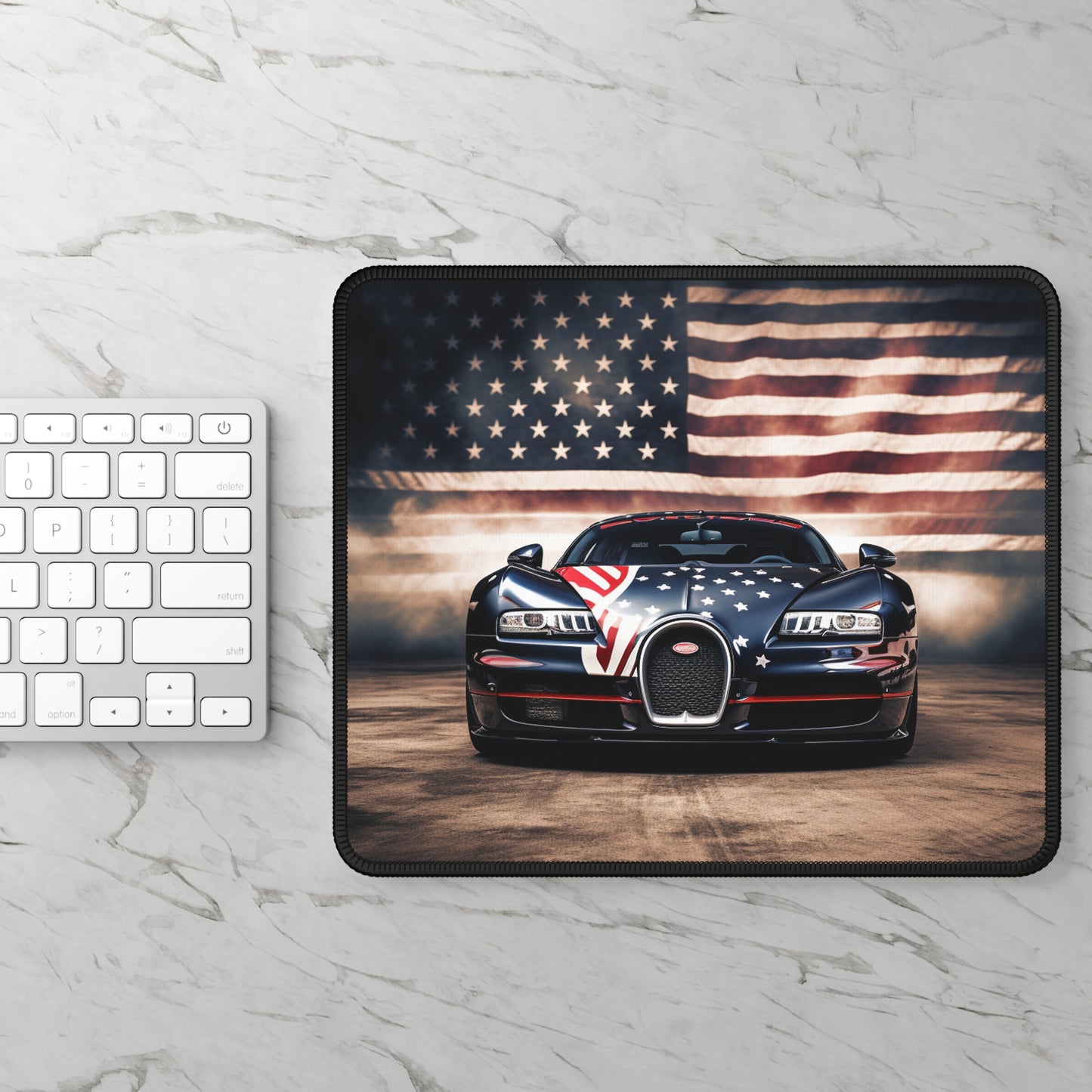 Gaming Mouse Pad  Bugatti American Flag 2