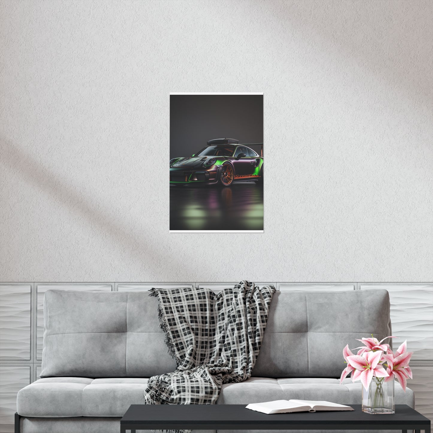 Premium Matte Vertical Posters Porsche Color 2