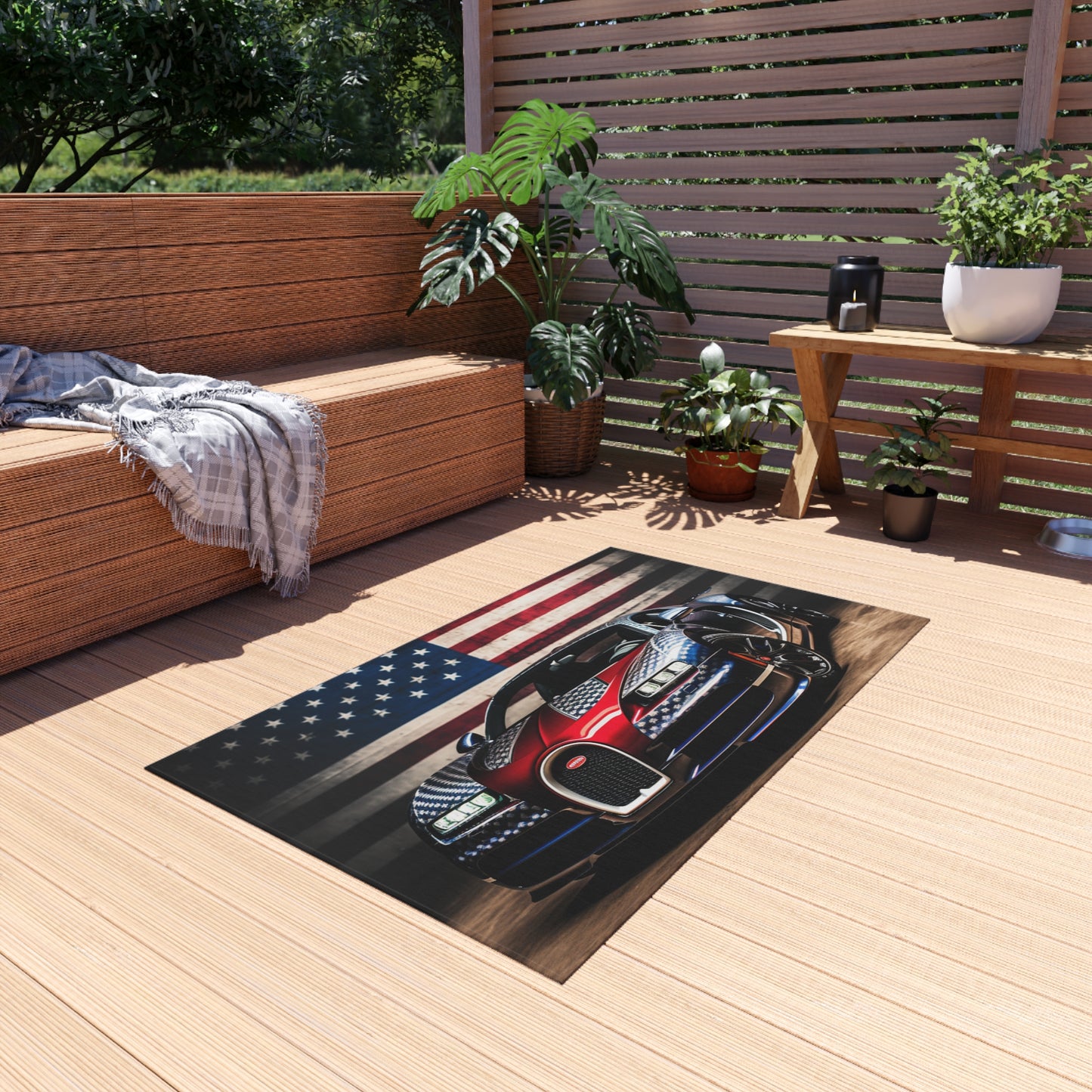 Outdoor Rug  Bugatti American Flag 1