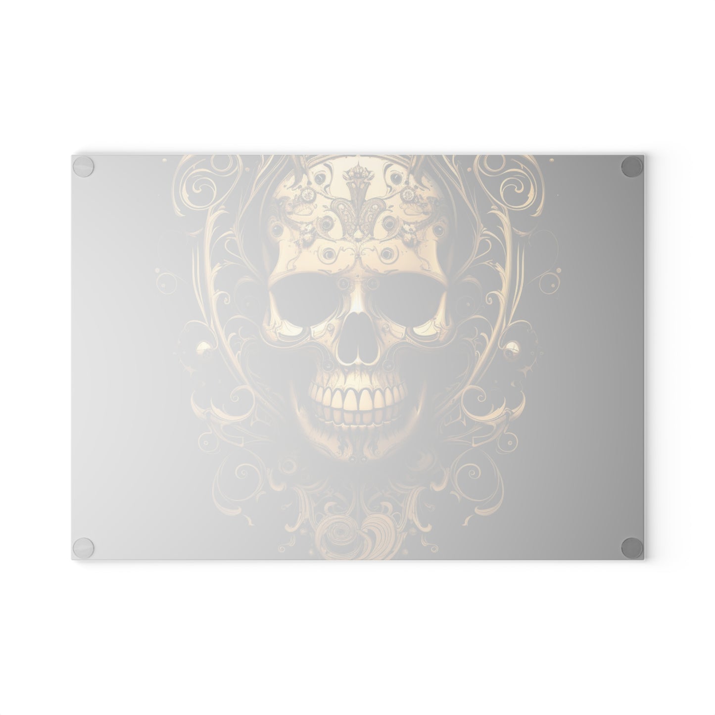 Glass Cutting Board Skull Treble Clef 3