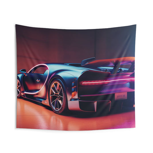 Indoor Wall Tapestries Hyper Bugatti Neon Chiron 2