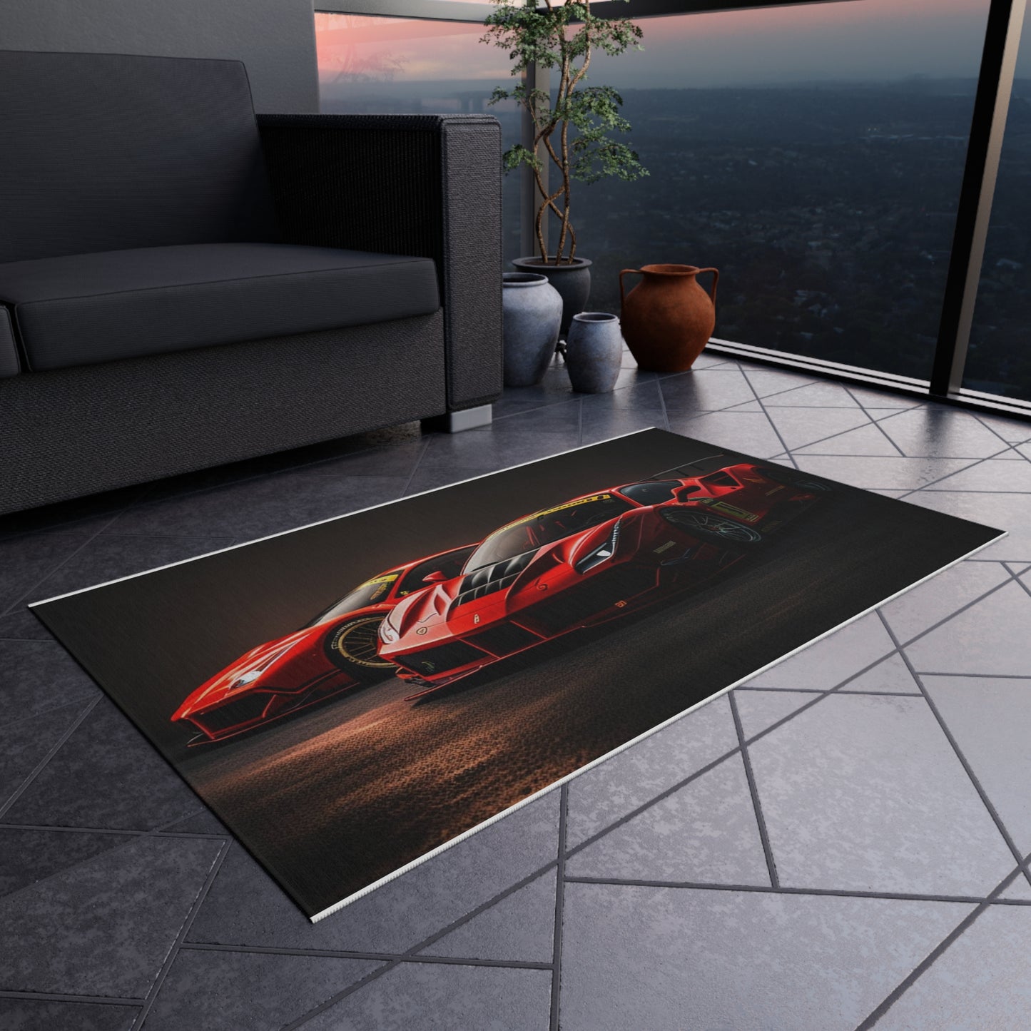 Outdoor Rug  Ferrari Red 4