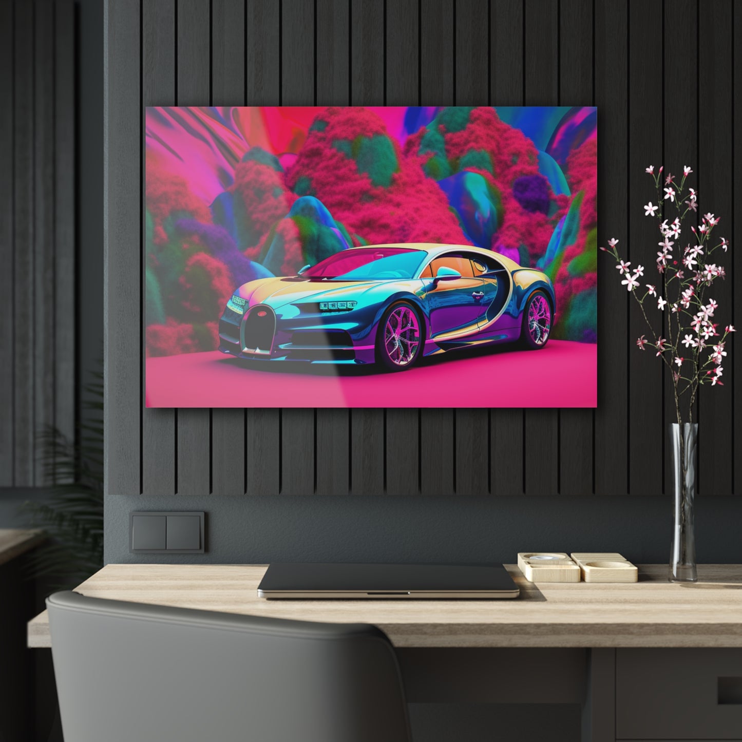 Acrylic Prints Florescent Bugatti Flair 4