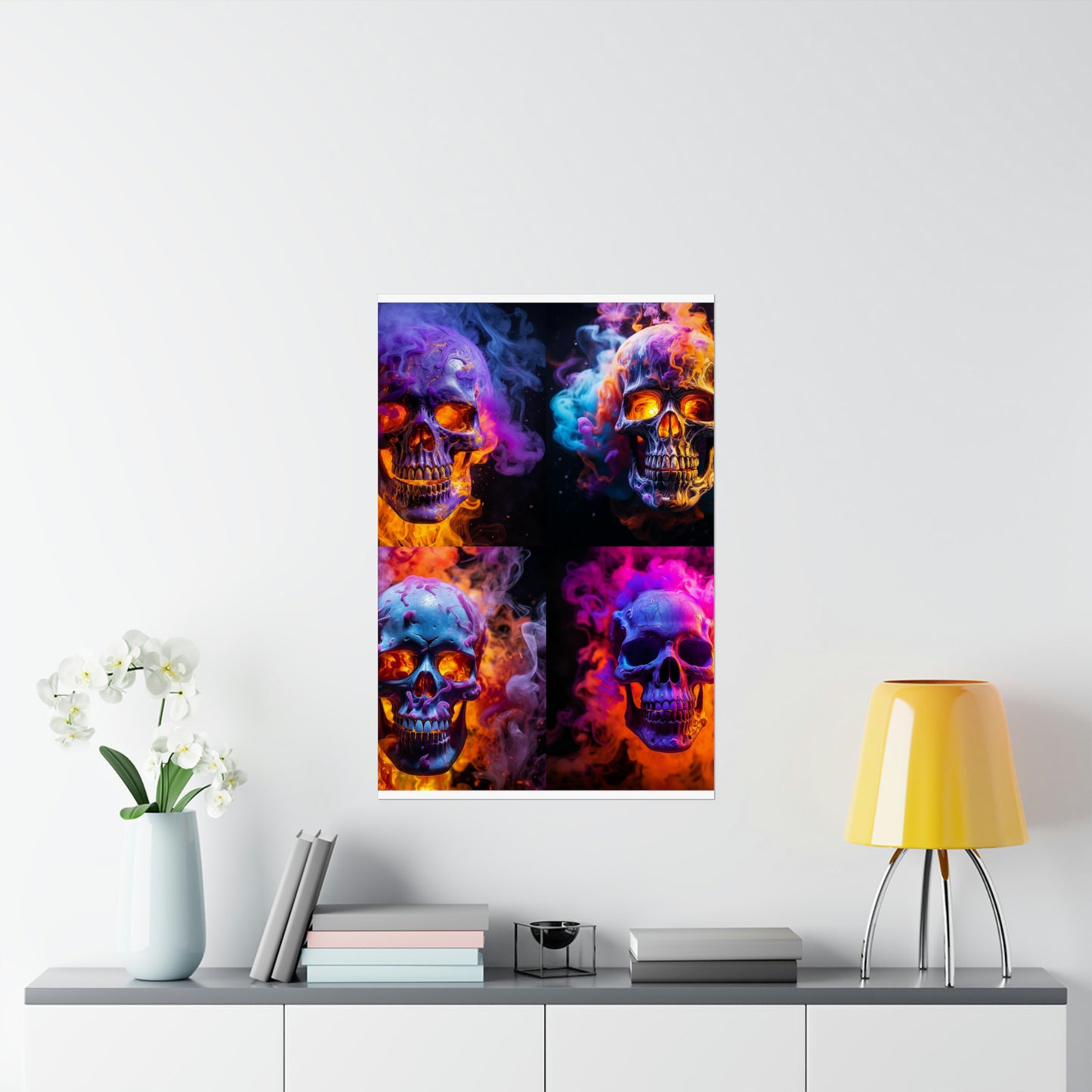 Premium Matte Vertical Posters Macro Skull 5