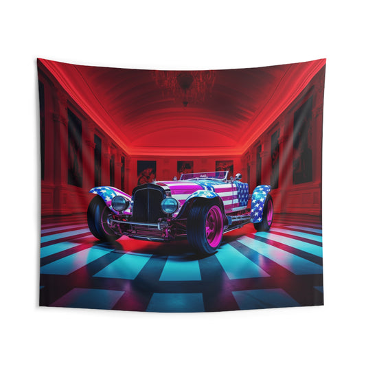 Indoor Wall Tapestries Macro Bugatti American Flag 3