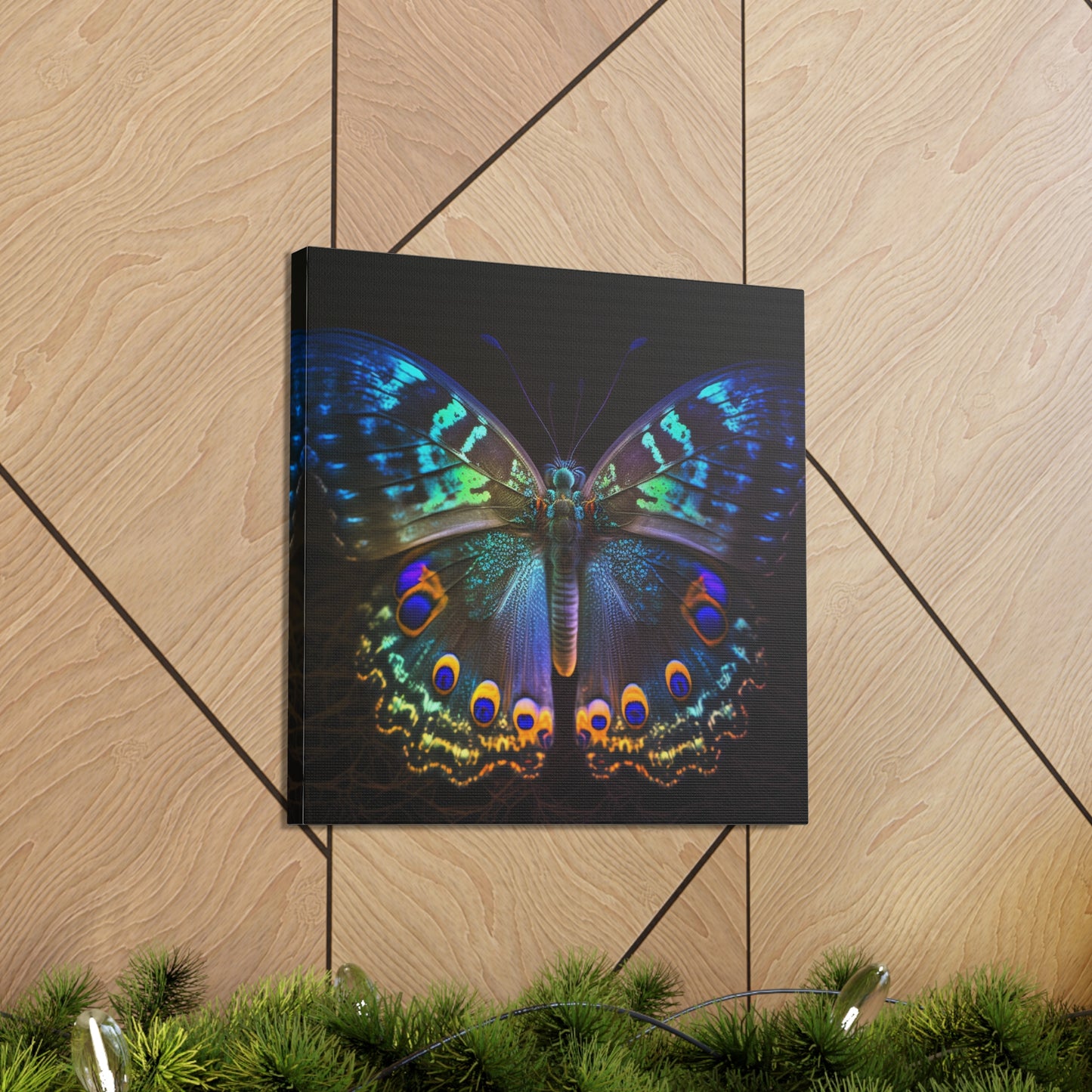 Canvas Gallery Wraps Neon Hue Butterfly 3