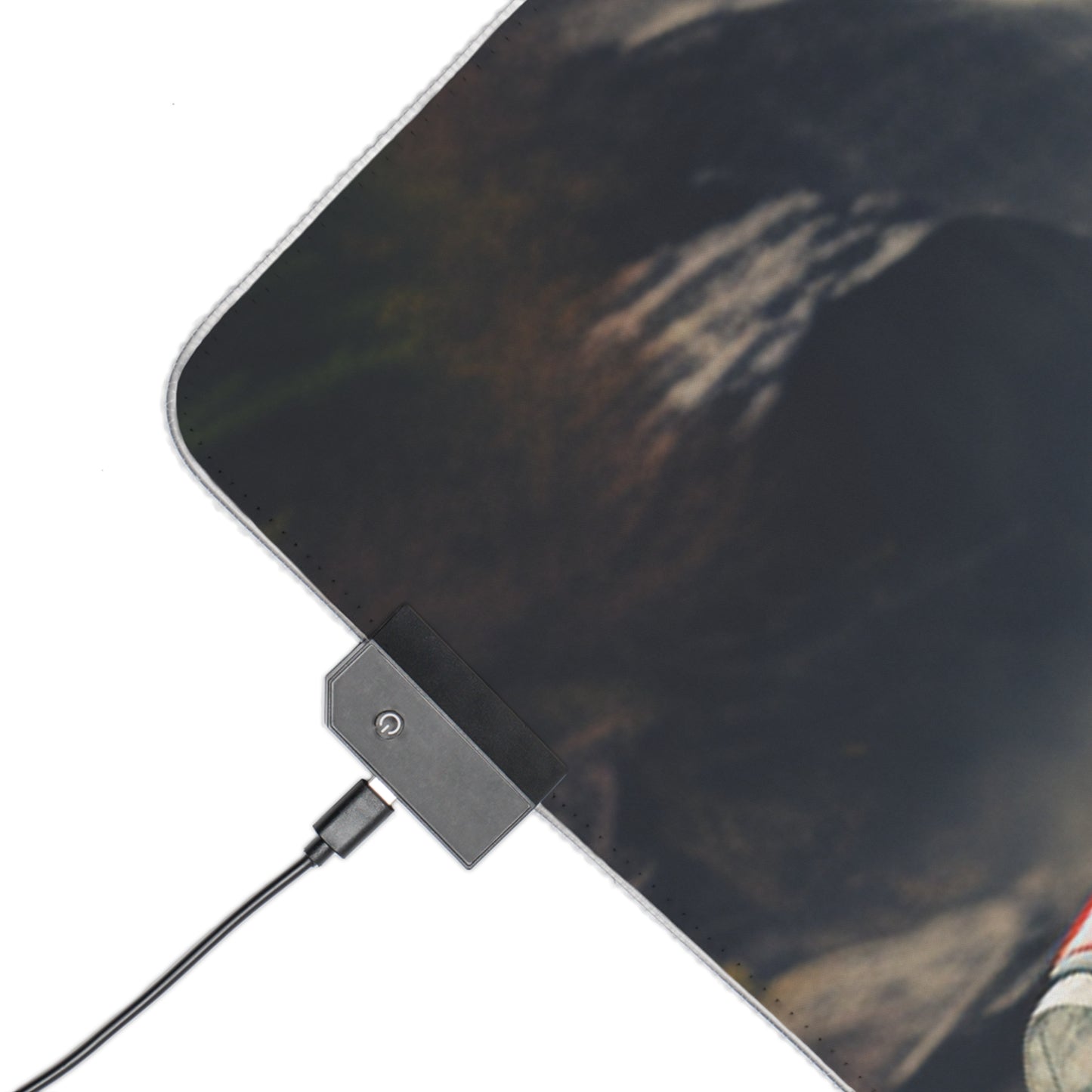 LED Gaming Mouse Pad American Flag Porsche Abstract 1