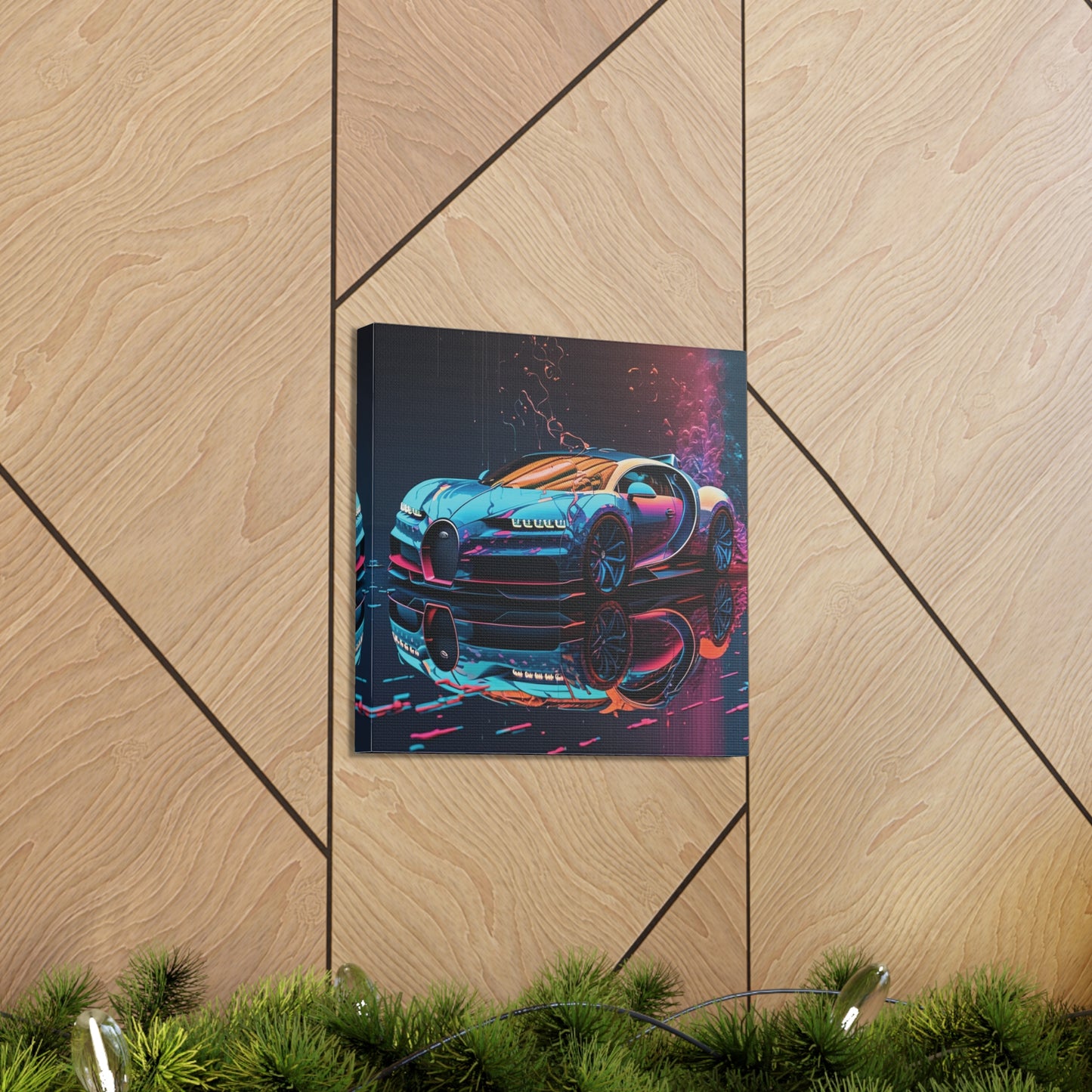 Canvas Gallery Wraps Bugatti Neon Chiron 4