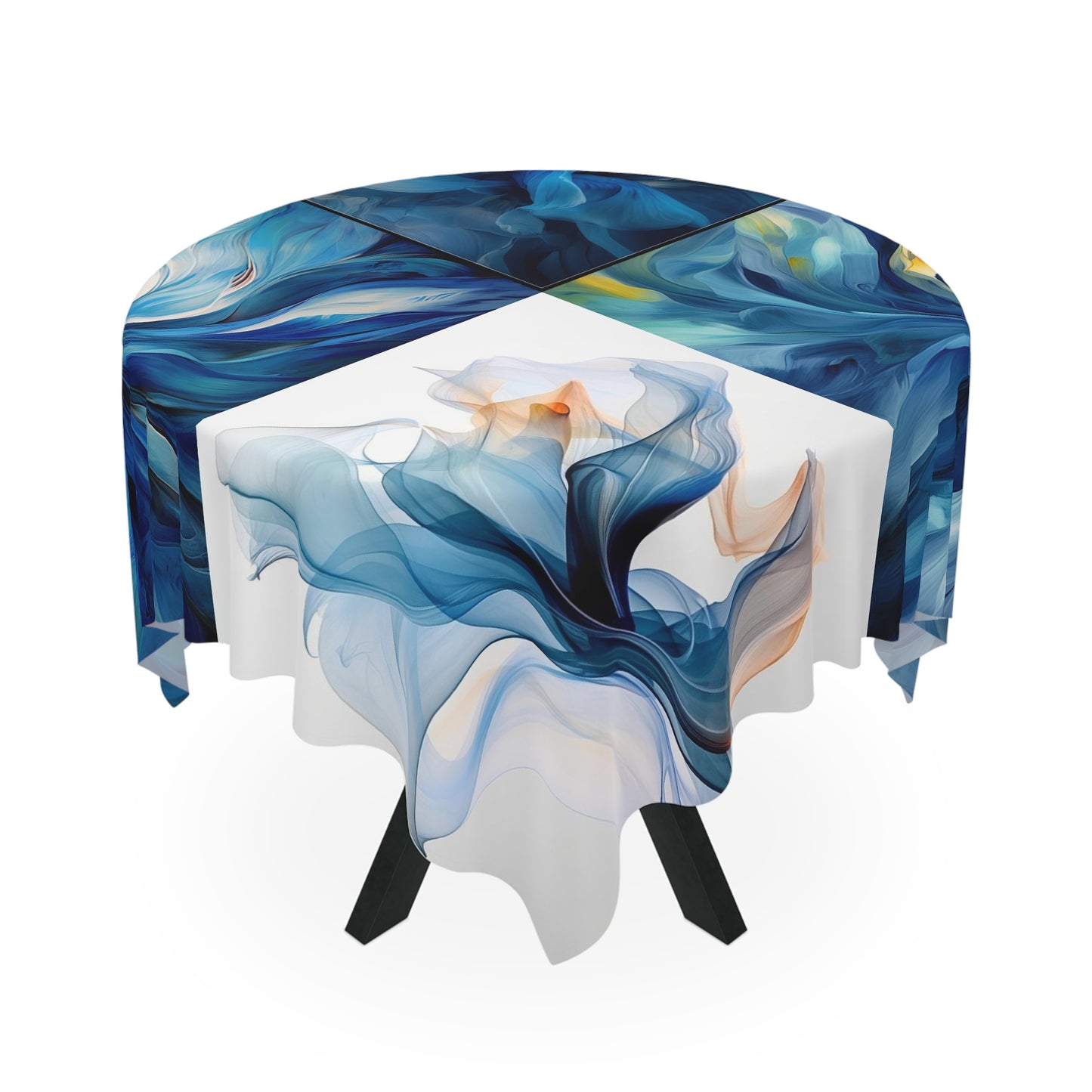 Tablecloth Blue Tluip Abstract 5