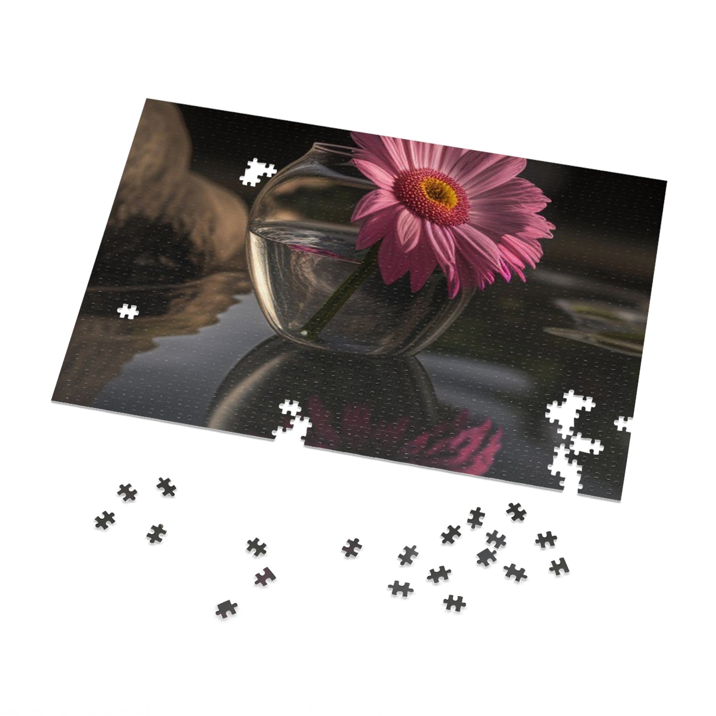 Jigsaw Puzzle (30, 110, 252, 500,1000-Piece) Pink Daisy 2