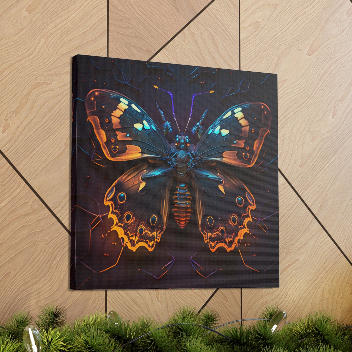 Canvas Gallery Wraps Neon Hue Butterfly 2