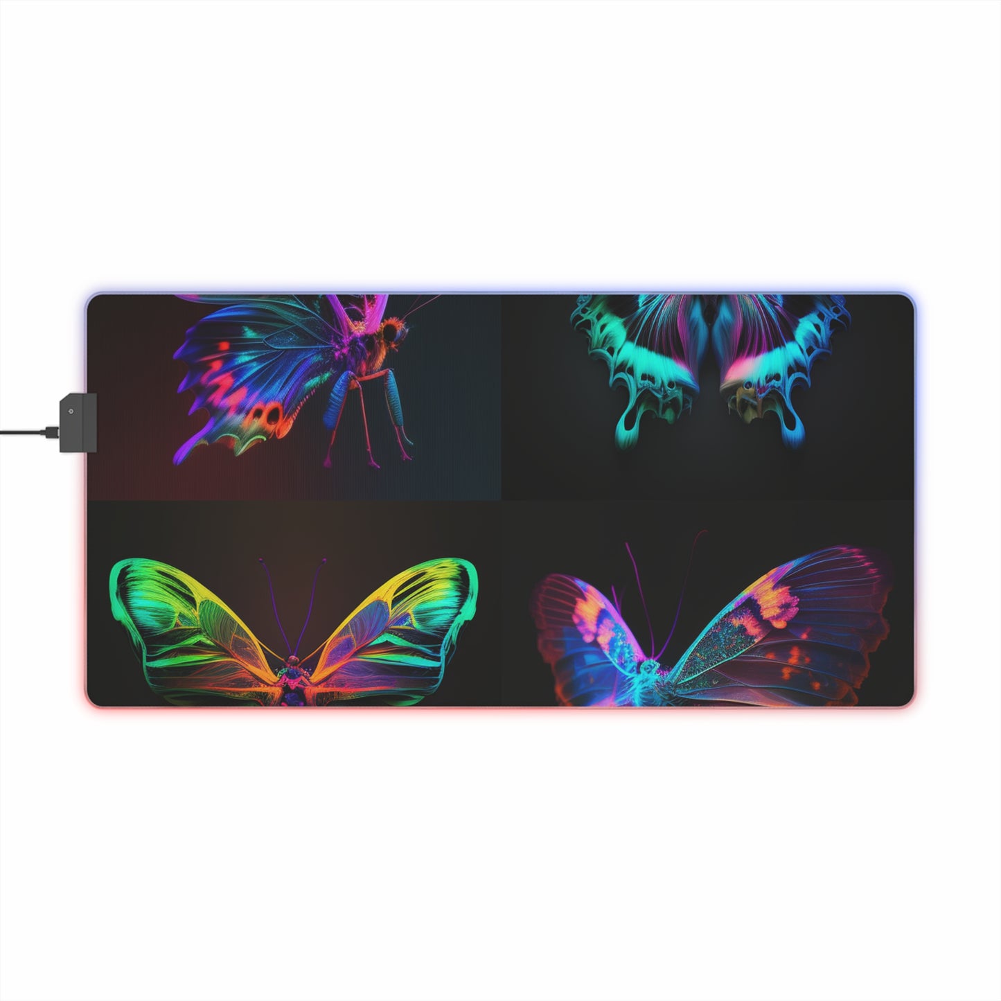 LED Gaming Mouse Pad Raw Hyper Color Butterfly 5