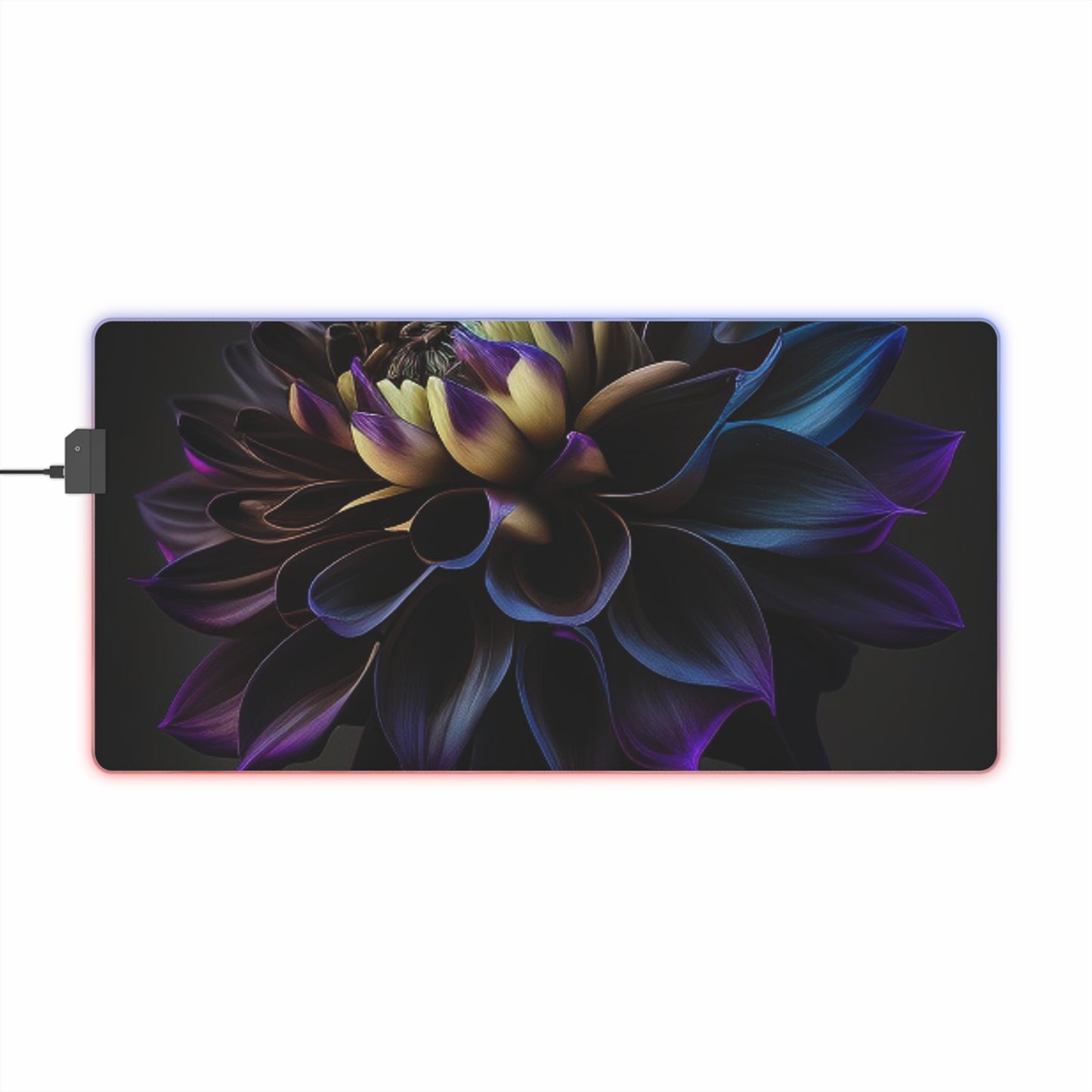 LED Gaming Mouse Pad Dahlia Purple 1