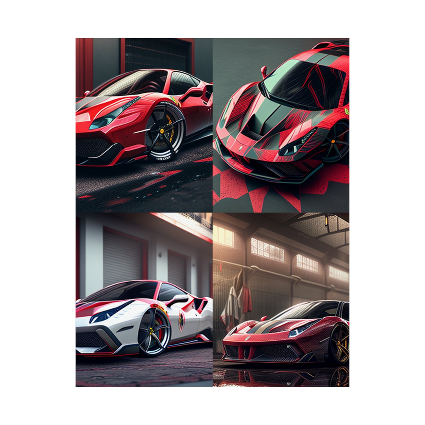 Premium Matte Vertical Posters Ferrari Hyper 5