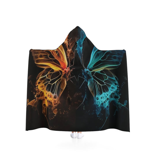 Hooded Blanket Kiss Neon Butterfly 3