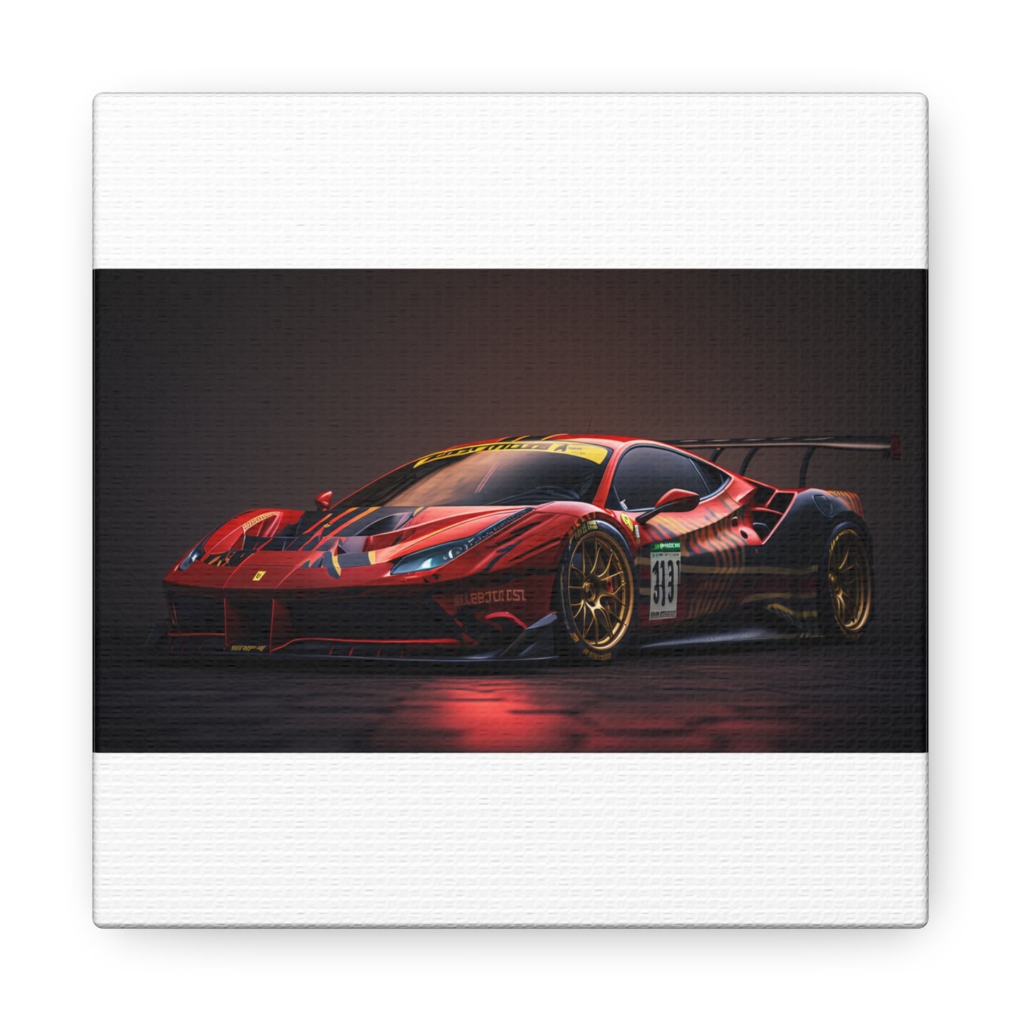 Canvas Gallery Wraps Ferrari Red 1