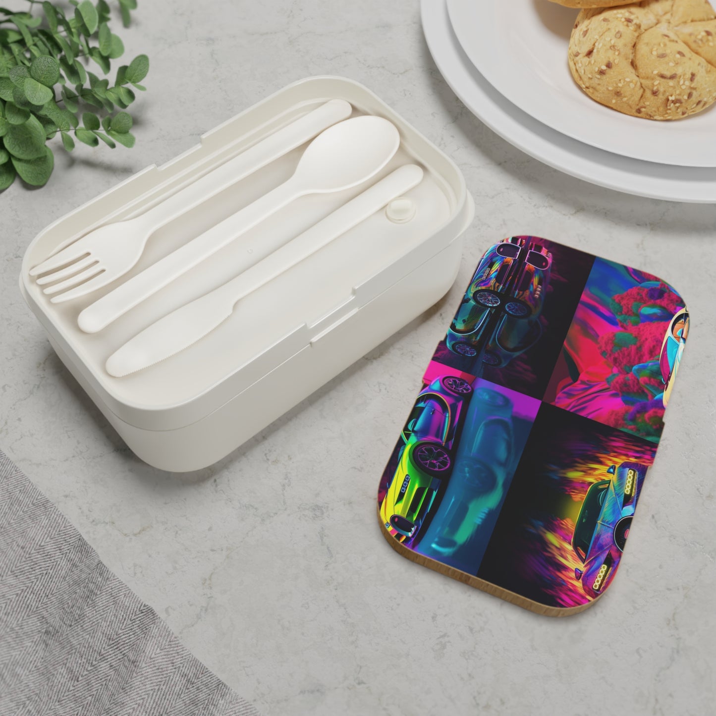 Bento Lunch Box Florescent Bugatti Flair 5