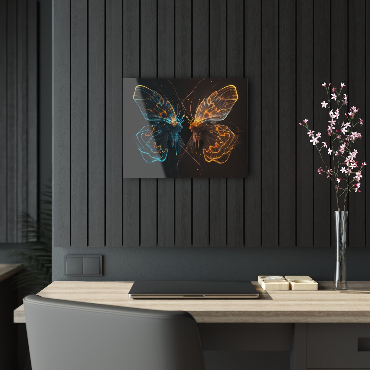 Acrylic Prints Neon Glo Butterfly 1