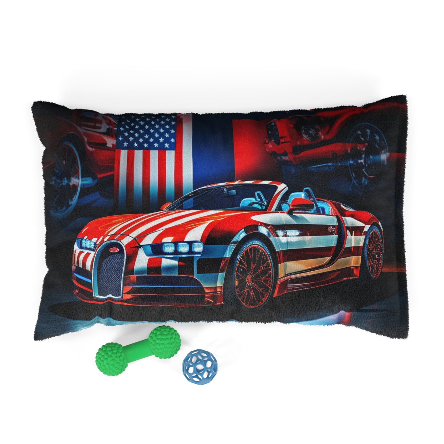 Pet Bed Macro Bugatti American Flag 2