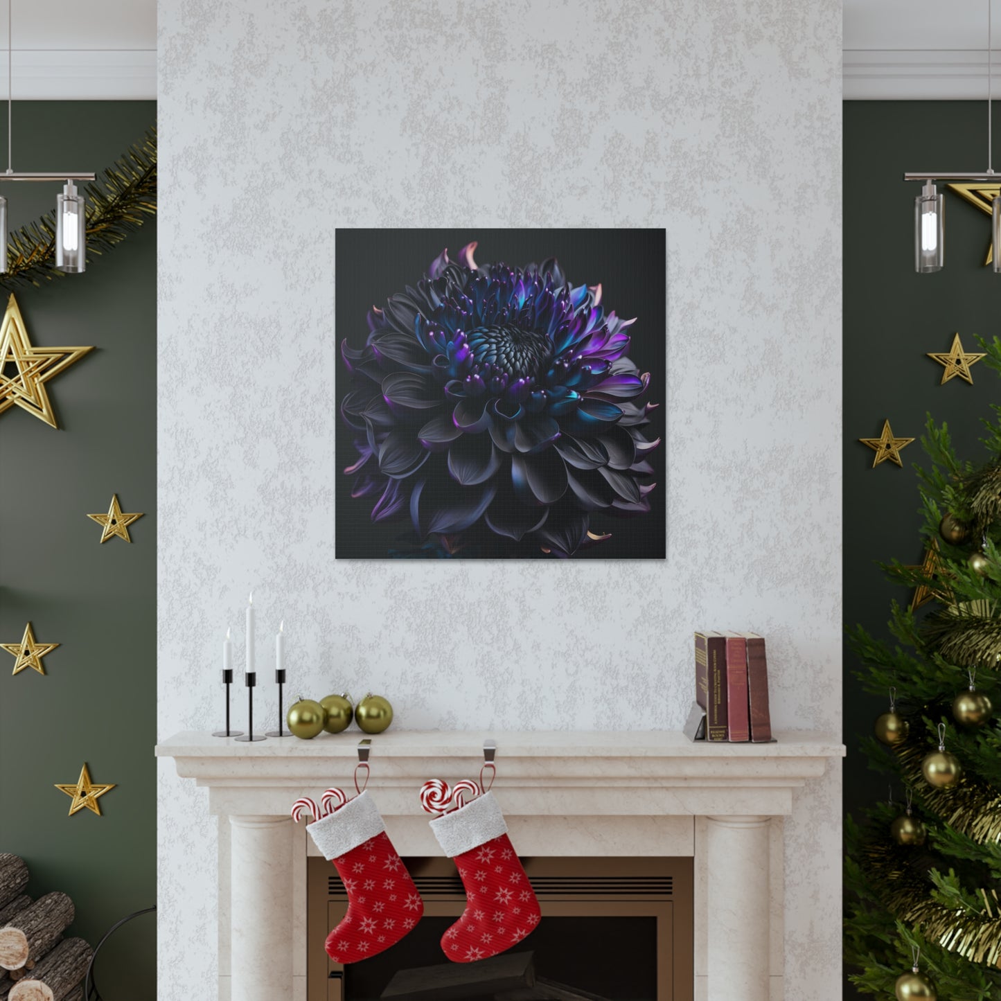 Canvas Gallery Wraps Dahlia Purple 2