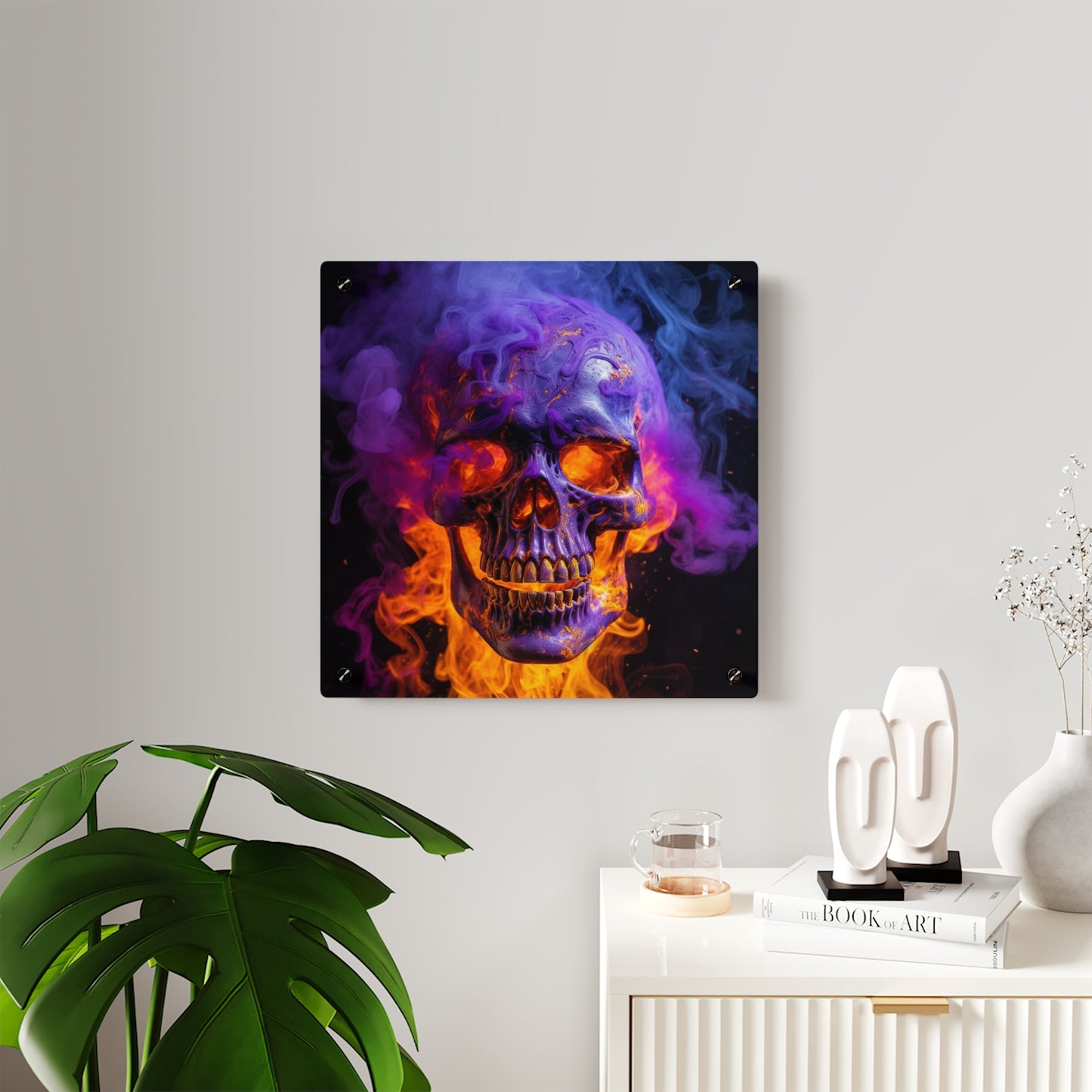 Acrylic Wall Art Panels Macro Skull 1