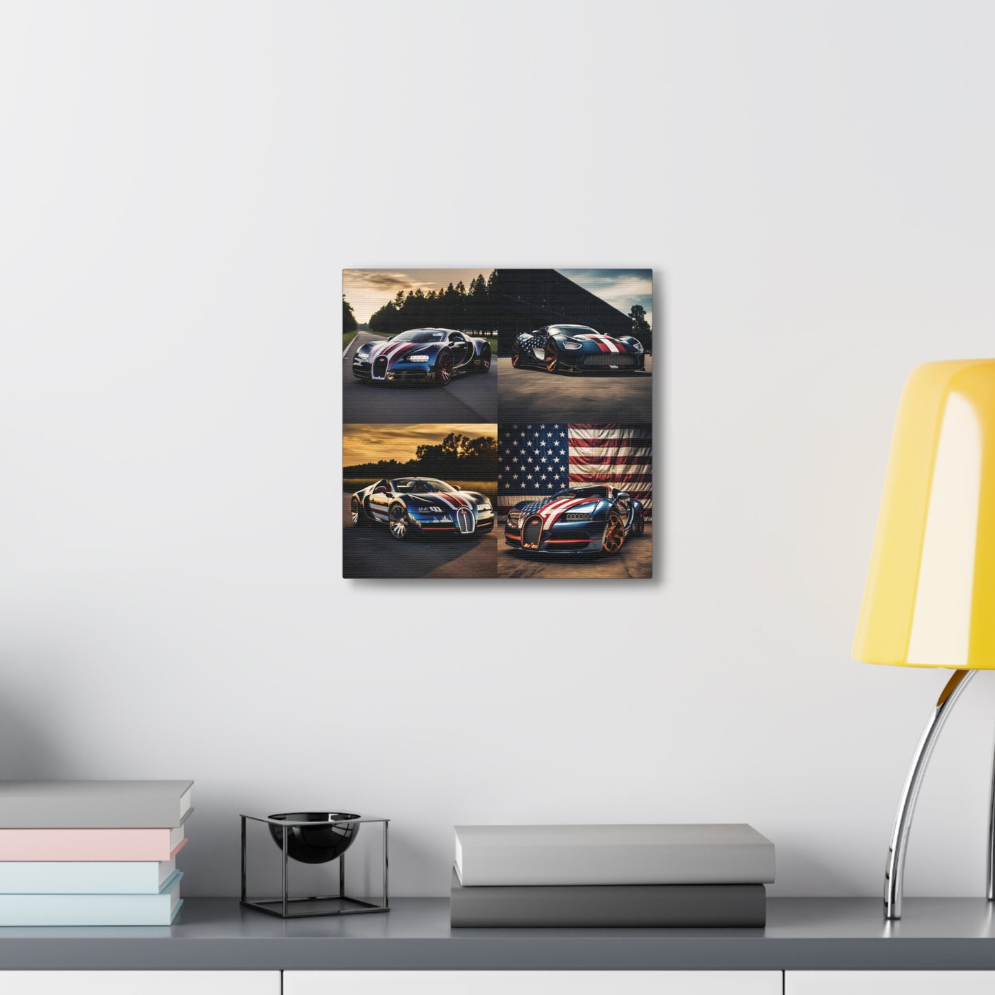 Canvas Gallery Wraps Bugatti Flag American 5