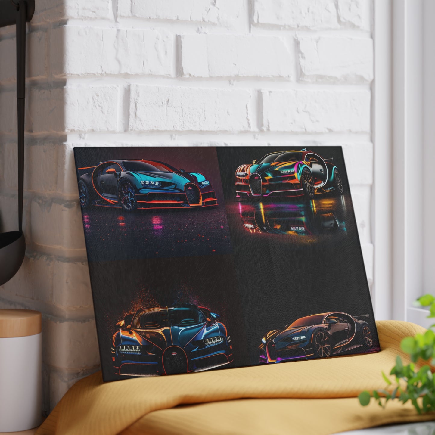 Glass Cutting Board Bugatti Chiron Super 5