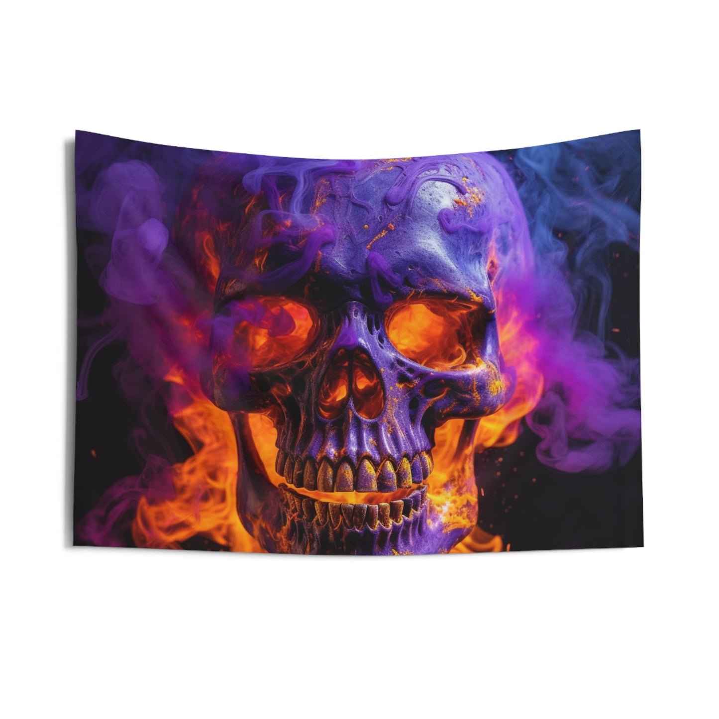 Indoor Wall Tapestries Macro Skull 1