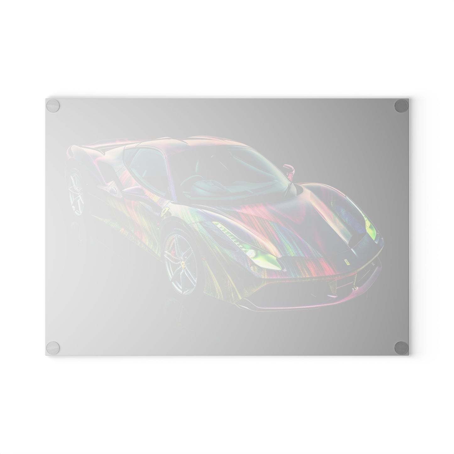 Glass Cutting Board Ferrari Color 3