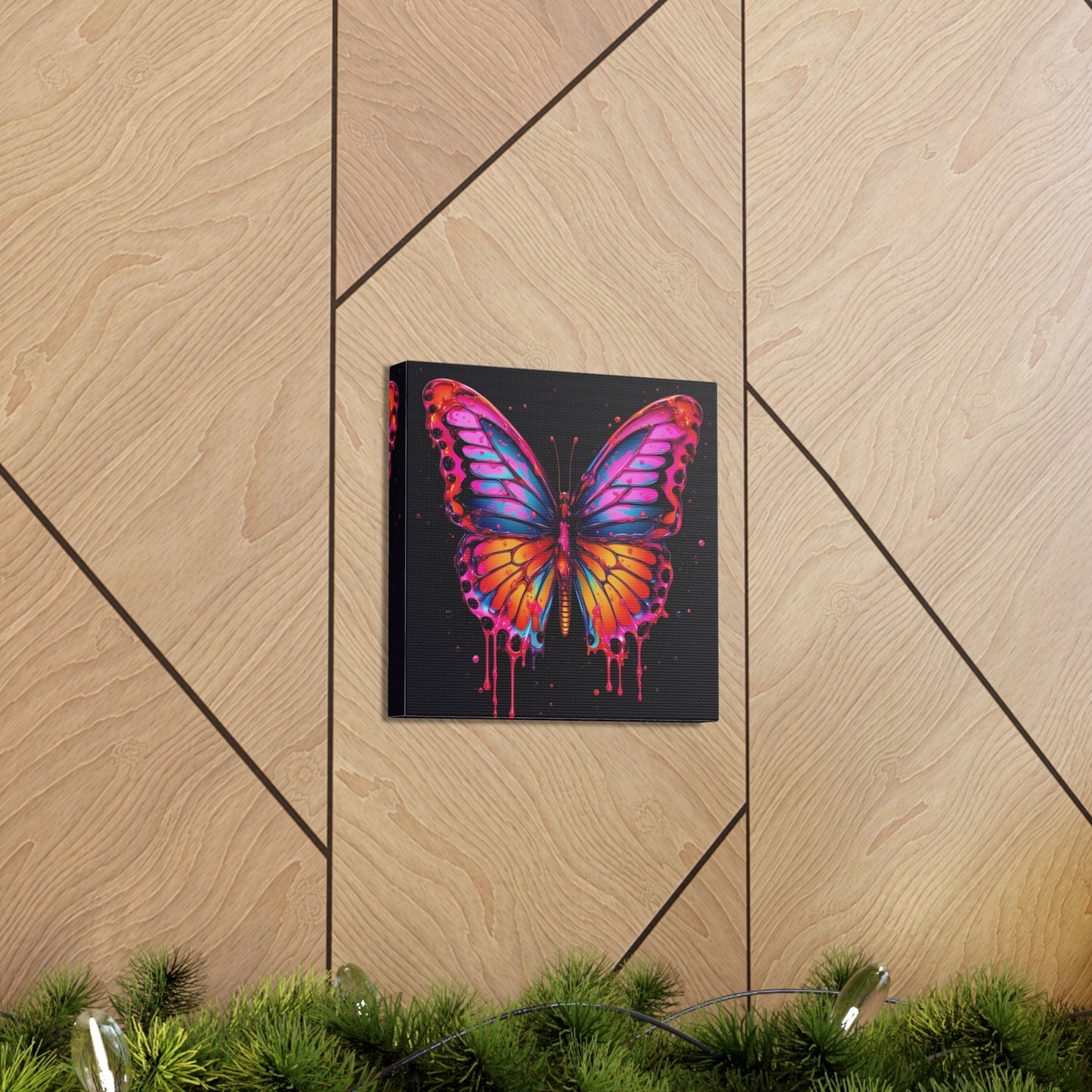 Canvas Gallery Wraps Pink Butterfly Flair 1